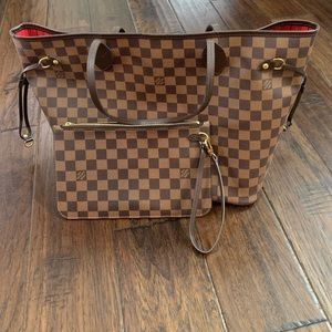 Louis Vuitton Neverfull Damier Ebene MM Tote